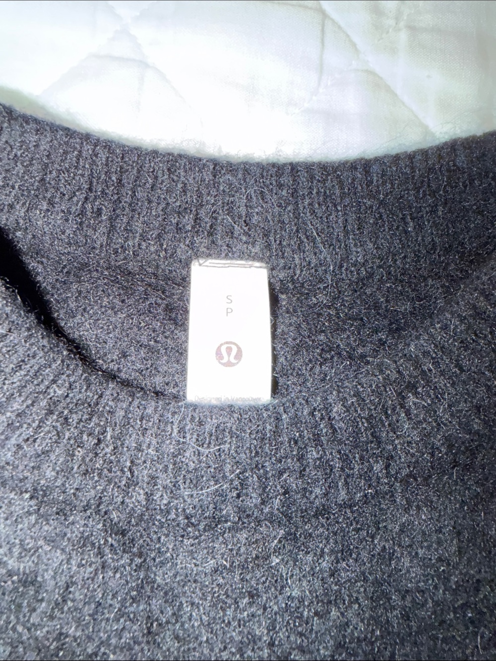lululemon athletica Black Cropped Crew Sweater - Picture 2 of 3